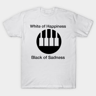 happy and sad piano T-Shirt